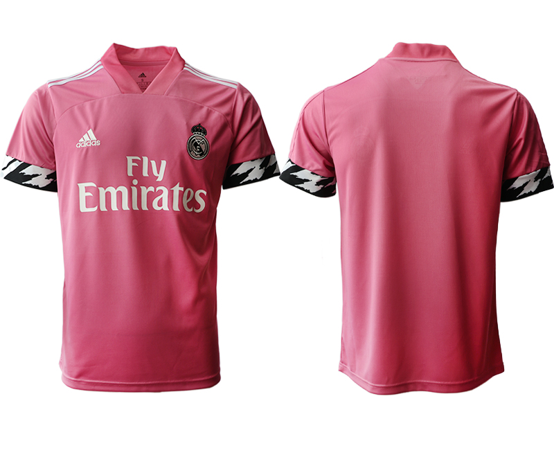 Men 2020-2021 club Real Madrid away aaa version blank pink Soccer Jerseys1->real madrid jersey->Soccer Club Jersey